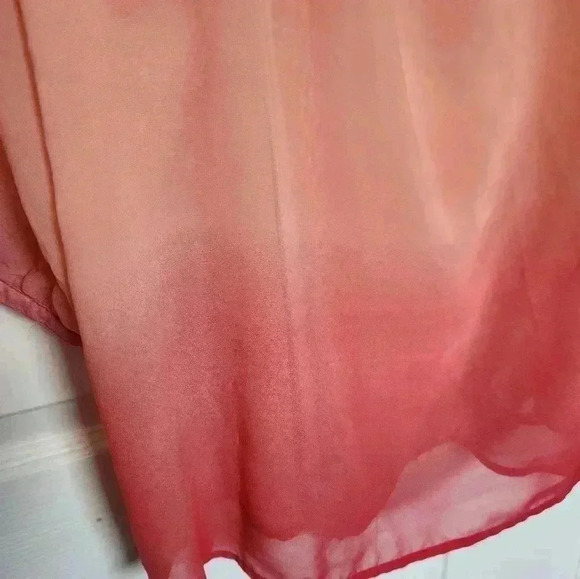 Penningtons *New Women's Plus Size Pink Ombre  3/4 Sleeve Blouse Size 3x - Picture 4 of 11